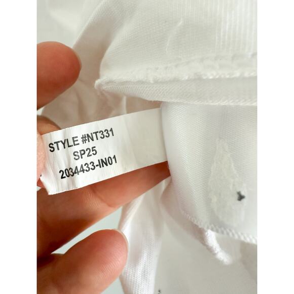 Madewell | NWT | Puff-Sleeve Tee in White | Sz M - Picture 7 of 8